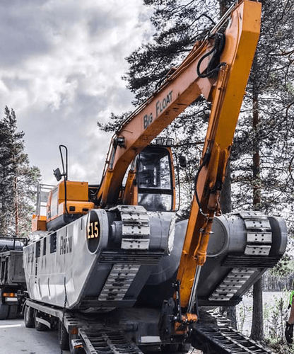 Châssis pour engin de chantier sur rail - BIG FLOAT E15 - REMU Oy - pour véhicule lourd