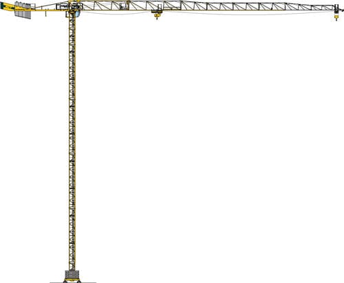 Grue fixe - MCT 88 - Manitowoc Cranes - à tour topless / GME / pour chantier