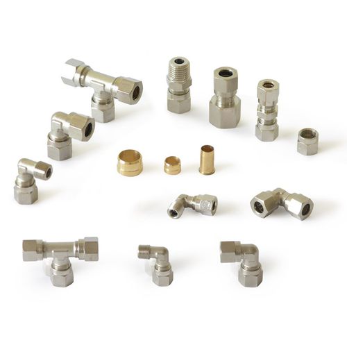 Raccord pneumatique - MW-220 series - Tubes International - à bague coupante / à compression / coudé à 90°
