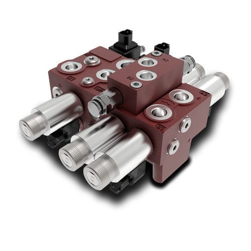 Distributeur hydraulique à tiroir - DPM050 - WALVOIL - électrohydraulique / compact