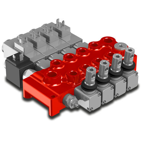 Distributeur hydraulique à tiroir - GMV15 - WALVOIL - à commande électrique / avec actionnement manuel / compact