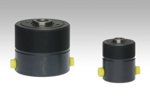Vérin hydraulique - 200DE series - OLMEC - double effet / à piston creux / fileté