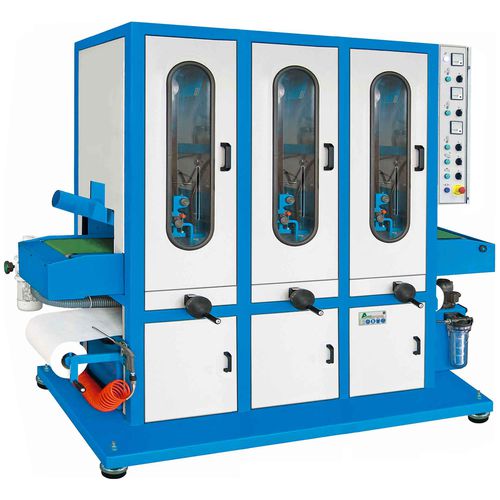 Machine à poncer-polir pour pièces plates - ART.76-3N - ACETI MACCHINE - pour laiton / d'aluminium / d'acier inoxydable