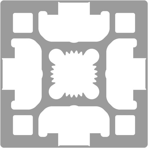 Profilé en aluminium - MS 40+ BC series - MS Plus Automation GmbH - rainuré / de construction / fermé