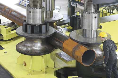 Cintreuse hydraulique - MG S.R.L. - de profilés / de profilés / à 3 galets moteurs