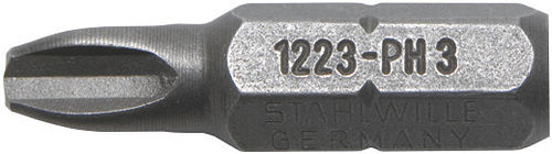 Embout de vissage Phillips - PH 1220 - STAHLWILLE EDUARD WILLE GmbH & Co. KG - en métal