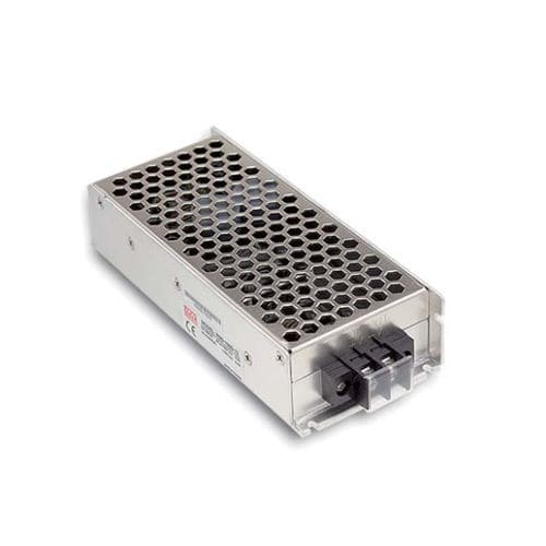 Convertisseur DC/DC plage de tension d'entrée 2:1 - RSD-100 series  - Mean Well - haute isolation E/S / encapsulé / 1U
