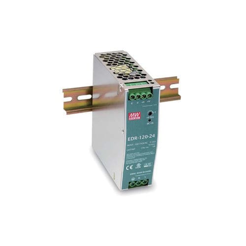 Alimentation électrique sur rail DIN - EDR-120 series - Mean Well - AC/DC / à sortie simple / avec protection contre les courts-circuits
