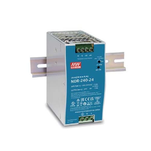 Alimentation électrique sur rail DIN - NDR-240 series - Mean Well - AC/DC / à sortie simple / avec protection contre les courts-circuits