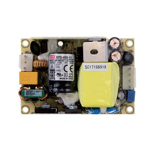 Alimentation électrique châssis ouvert - EPS-45S series  - Mean Well - 1U / au format 2"x3" / AC/DC