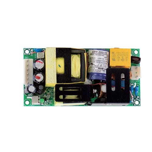 Alimentation électrique châssis ouvert - EPP-200 series  - Mean Well - au format 2"x4" / AC/DC / à sortie simple