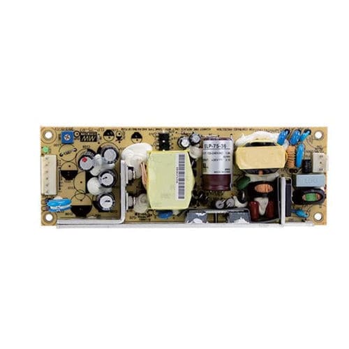 Alimentation électrique châssis ouvert - ELP-75 series  - Mean Well - 1U / AC/DC / à sortie simple