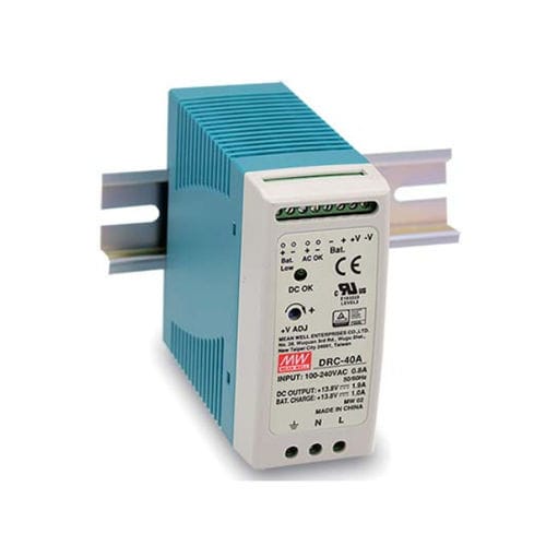 Alimentation électrique sur rail DIN - DRC-40 series - Mean Well - AC/DC / à sortie simple / avec protection contre les courts-circuits