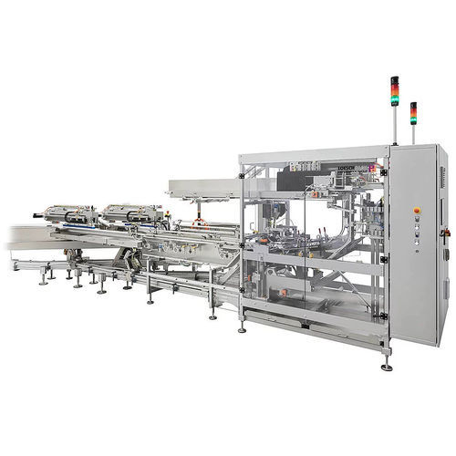 Système de chargement pour barquettes - TBS-2 - LOESCH Verpackungstechnik GmbH + Co. KG - automatisé / pour l'industrie agroalimentaire