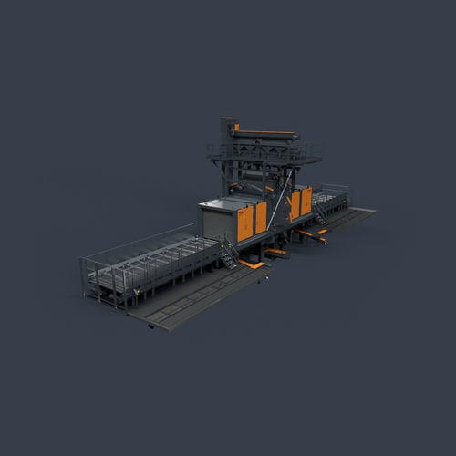 Grenailleuse à turbine - RRBK - RÖSLER OBERFLÄCHENTECHNIK - à convoyeur à rouleaux / pour profilés / pour tubes