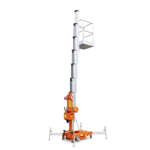 Nacelle à mât vertical mobile - AWP12-1000 / AWP10-1000 / AWP8-1000 - Zhejiang Dingli Machinery Co,Ltd - alimentée par batterie