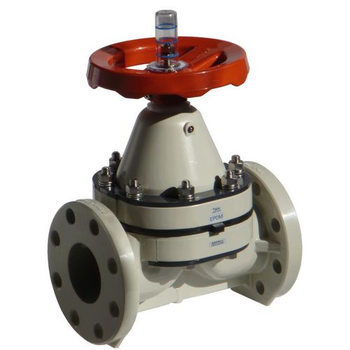 Vanne à membrane - DIVATEC,SL - avec volant / de régulation / pour produits chimiques