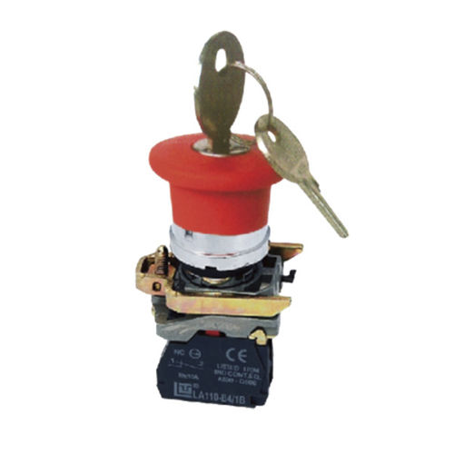 Bouton poussoir à clé - LA110-B4-BS series - Utility Electrical Co., Ltd. - d'arrêt d'urgence / push-to-lock