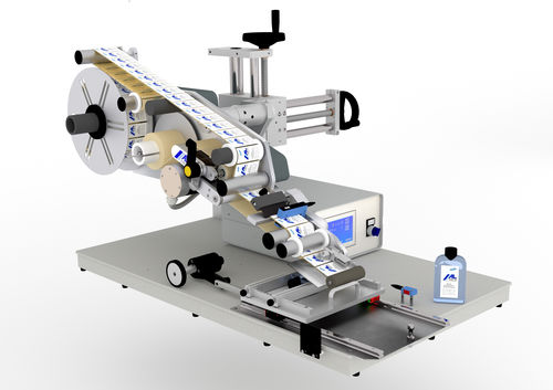 Applicateur d'étiquettes semi-automatique - ALmatic E - ALTECH - pour applications sur le dessus / pour étiquettes auto-adhésives
