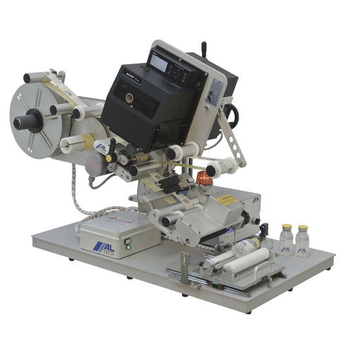 Étiqueteuse semi-automatique - ALmatic C - ALTECH - pour bouteilles / pour tubes / pour étiquettes auto-adhésives