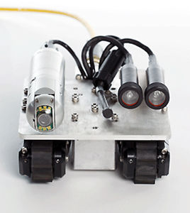 Robot d'inspection à chenilles - Versatrax 100 MicroMag™ - Inuktun InCommand Robotics LLC - avec éclairage à LED / magnétique / étanche