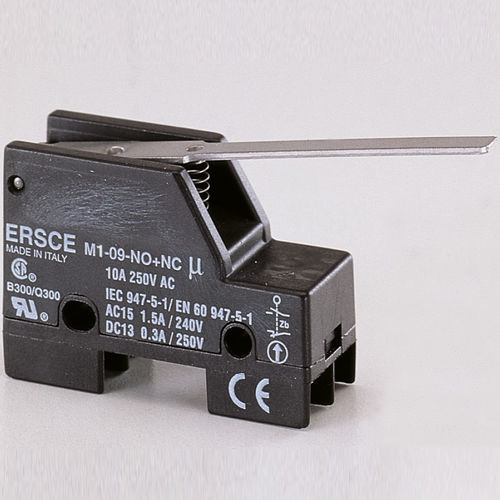 Interrupteur de position miniature - M309NONC - BREMAS - IP40 / compact / pour l'industrie