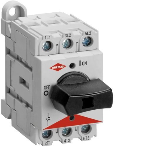 Interrupteur-sectionneur basse tension - DS0403BFCD - BREMAS BETTER SWITCHES - 3 pôles / AC / sur rail DIN