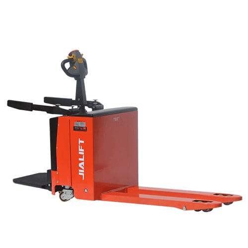 Transpalette hydraulique - Sl20 - Zhejiang Jialift Warehouse Equipment Co., Ltd - avec plate-forme pour conducteur / 24 V / compact