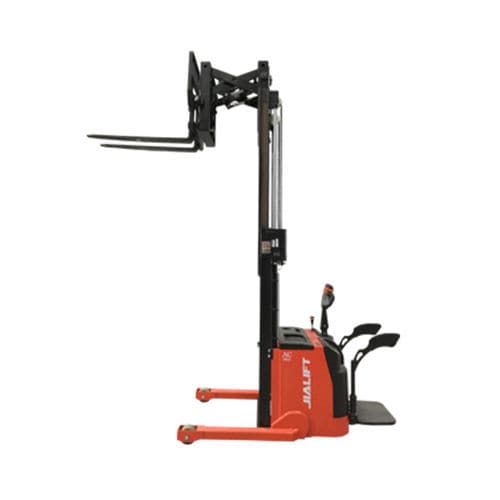 Chariot élévateur à mât rétractable électrique - Q1530GC - Zhejiang Jialift Warehouse Equipment Co., Ltd - à conducteur porté debout / de manutention / à 3 roues
