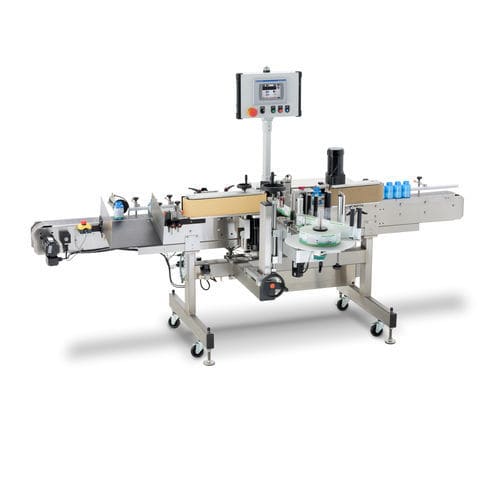 Étiqueteuse contrôlée par PLC - TECHLINE WRAP - Quadrel Labeling Systems - pour bouteilles / pour emballage / pour application sur le dessous