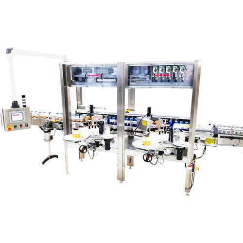 Étiqueteuse contrôlée par PLC - ProLine - Quadrel Labeling Systems - pour bouteilles / pour l'industrie alimentaire et de la boisson / pour l'industrie de la mise en bouteille