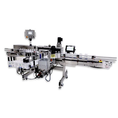 Étiqueteuse automatique - TECHLINE® PET - Quadrel Labeling Systems - pour bouteilles / pour applications sur le dessus / pour l'industrie de la boisson