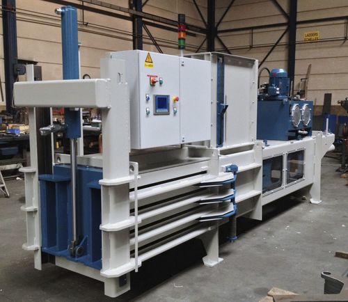 Presse à balles pour textiles - HM - Valvan Baling Systems NV - horizontale / à chargement par le haut / à canal
