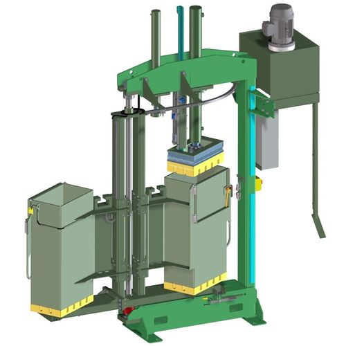 Presse à balles pour textiles - VVH40C-DSK - Valvan Baling Systems NV - verticale / à chargement frontal