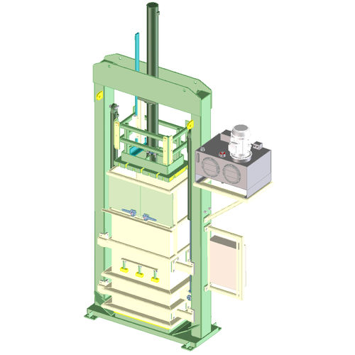 Presse à balles pour textiles - Valvan Baling Systems NV - verticale / à chargement frontal / monocaisson