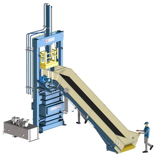 Presse à balles pour textiles - Valvan Baling Systems NV - verticale / à chargement frontal / monocaisson