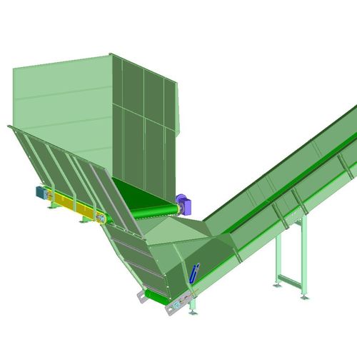 Convoyeur à bande - Valvan Baling Systems NV - incliné / de chargement / de pesage