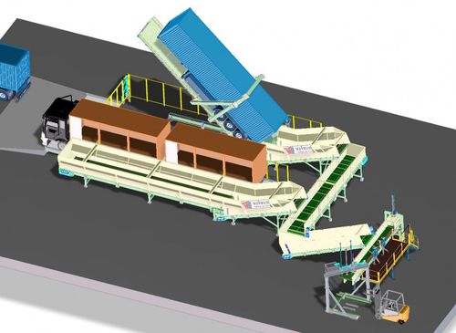 Système de déchargement pour camion - Valvan Baling Systems NV - automatique