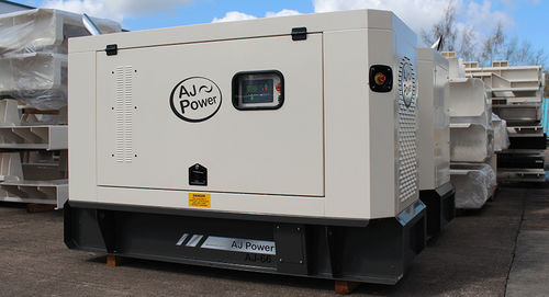 Boîtier pour groupe électrogène - AJ POWER - sur pied / rectangulaire / en acier galvanisé
