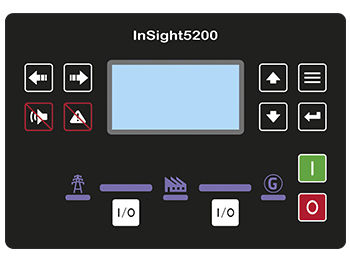 Panneau de contrôle pour groupe électrogène - Insight5200 - AJ POWER - numérique