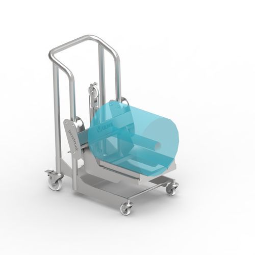 Chariot de manutention - MRS400 - Inoxtruck - en acier inoxydable / porte-bobine