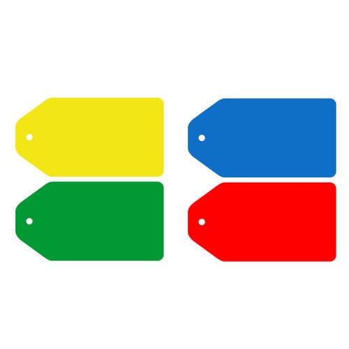 Tag d'identification - UVTAG500-15080 - Universeal (UK) Ltd - sécuritaire / d'inspection / adhésif
