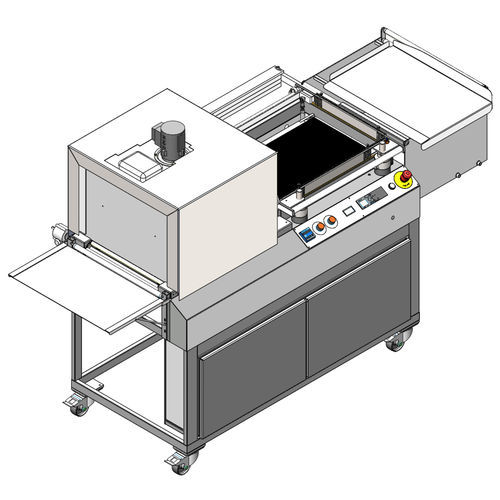 Machine d'emballage semi-automatique - QUICK-BANDING - Zappe Packaging Technology GmbH & Co. KG - manuelle / sous film / avec tunnel de rétraction