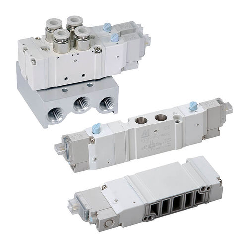 Distributeur pneumatique à tiroir - MVSY-156 - Mindman Industrial - actionné par solénoïde / 5/2 voies / 5/3 voies