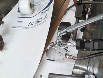 Machine d'application de colle thermofusible - GTE-112H - ERO Gluing Systems - électromagnétique
