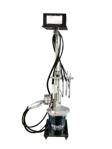 Machine d'application de colle électromagnétique - ERO-S - ERO Gluing Systems - avec système d'inspection / avec écran tactile