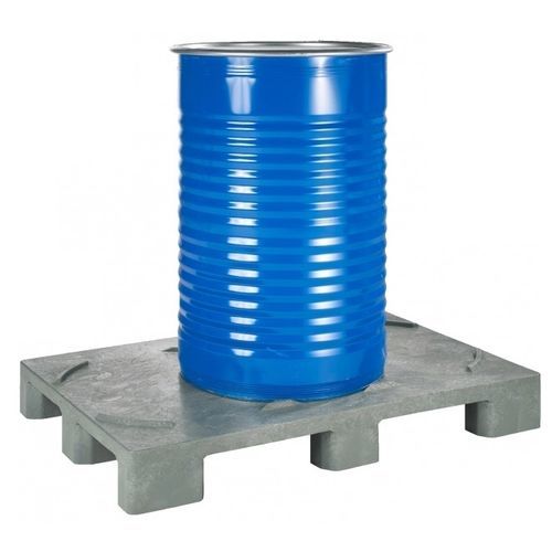 Palette pour fûts - K6000 series - Kiga GmbH - en plastique recyclé / à plateau plein