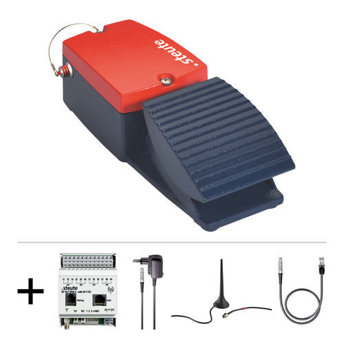 Interrupteur à pédale de sécurité - RF GFI SW2.4-safe - steute Schaltgeräte - sans fil / 1 pédale / IP67