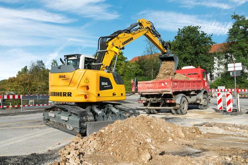 Pelleteuse intermédiaire - R 914 - Liebherr Excavators - sur chenilles / Tier 4 intermédiaire / pour chantier de construction