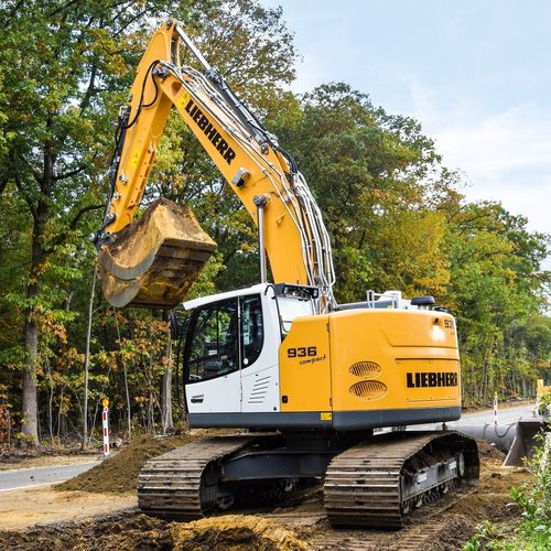 Pelleteuse lourde - R 936 - Liebherr Excavators - sur chenilles / Tier 4 final / pour chantier de construction